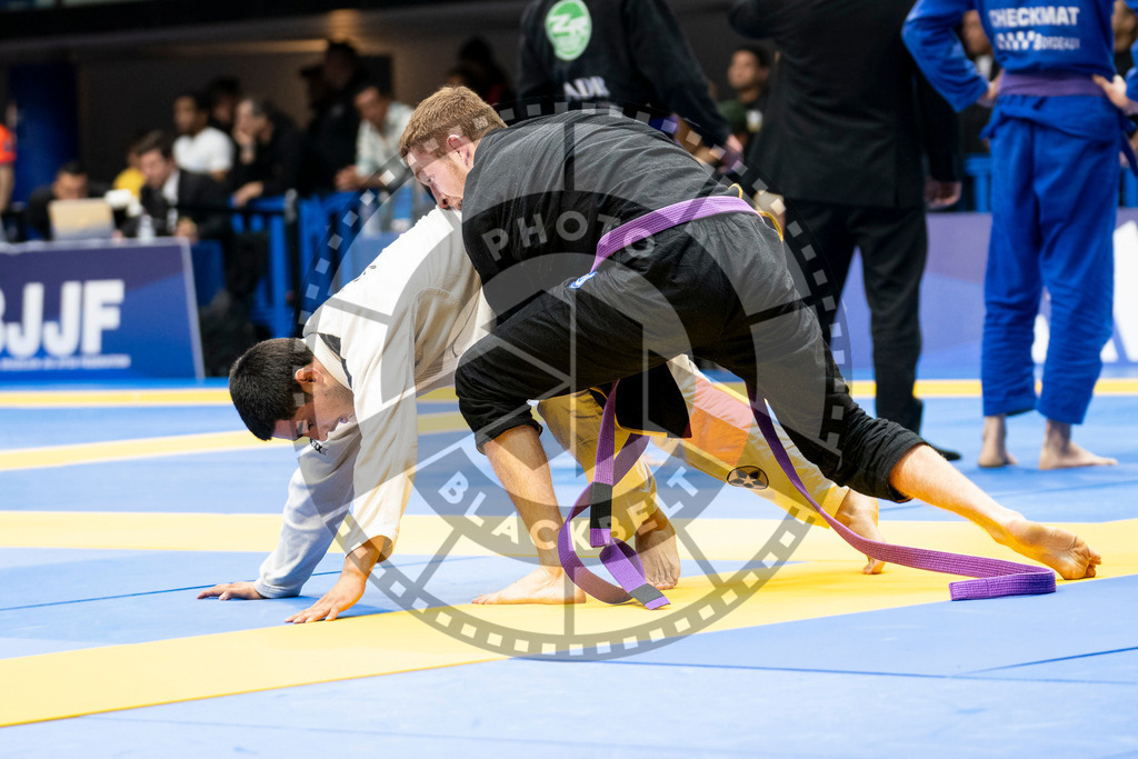 20240123PBB00789 | Fighters compete during the second day of the IBJJF European Championship in Paris, France, on January 23, 2024.