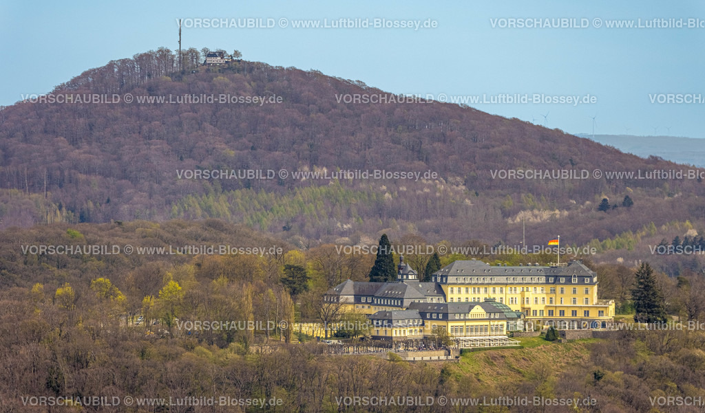 Koenigswinter220403683SteigenbergerGrandhotelSpaPetersberg | Luftbild, Petersberg mit Steigenberger Grandhotel, Königswinter, Rheinland, Nordrhein-Westfalen, Deutschland