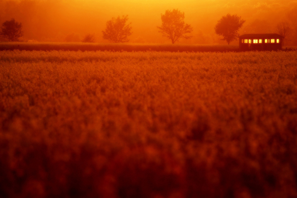 Rot_Abend_90x60 | Das Ostsee Atelier, enthält preisgekrönte Fotografien des Künstlers Holger Martens. Dünenbilder, Strandfotos, Ostseebilder, Fotografien vom Meer.
