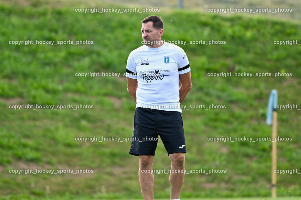 SC Landskron vs. Thal Assling  | Headcoach Thal Assling Bernd Albert Feil, SC Landskron vs. Thal Assling , SC Landskron vs. Thal Assling  am 09.08.2024 in Villach (Sportanlage Landskron), Austria, (Photo by Bernd Stefan)