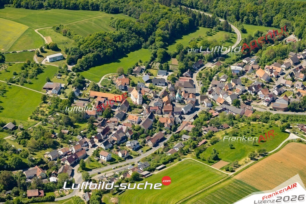 Geschenkidee Neunstetten bei Krautheim -Die Luftbildaufnahme wurde 2025 vom UL-Flugzeug heraus erstellt ( keine Drohne ) - Hochauflösende Luftaufnahme -Nicht vergleichbar mit Google Maps oder Satelittenbilder- Die Geschenkidee !Mit Lizenz und Bildrechte bestellbar