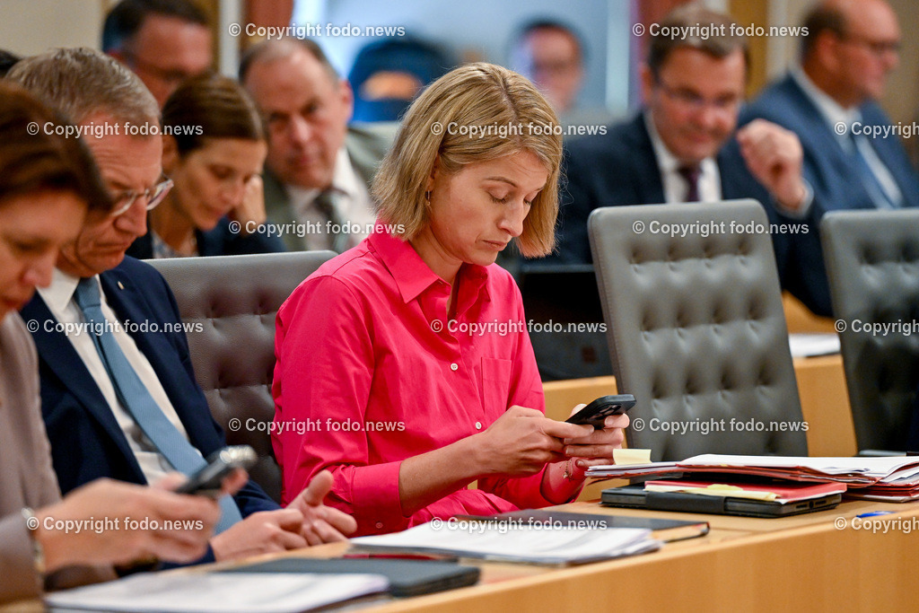 Landhaus Linz_ Promenade_ Landtagssitzung_ 13.06.2024-16 | 13.04.2024, Landhaus Linz AUT, Promenade, Landtagssitzung, im Bild LH-StvIn Christine Haberlander (VP)