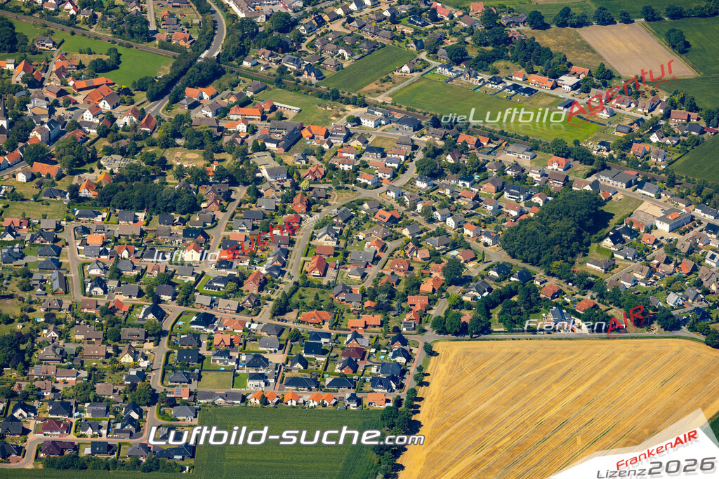 Die Luftaufnahme Dielingen - Stemwede wurde 2022 vom Flugzeug aus (keine Drohne) erstellt. Hohe Auflösung -für große Poster und Wandbilder geeignet - Garantiert!