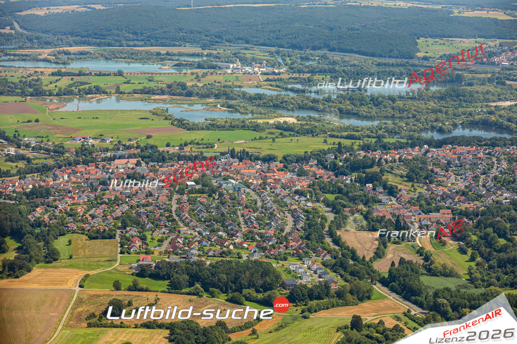Das Luftbild zeigt :  Baunach - Die Luftaufnahme wurde 2024 vom UL-Flugzeug aus erstellt ( keine Drohne ) - Hochauflösende Luftaufnahme - Für grossformatige Ausdrucke geeignet. Die Geschenkidee !Mit Lizenz und Bildrechte bestellbar