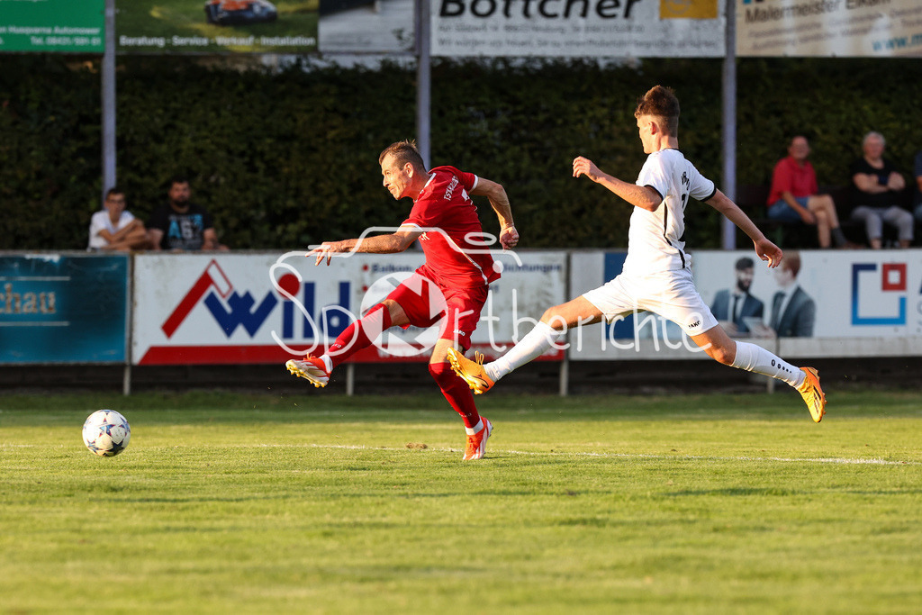 VfR Neuburg - TSV Hollenbach | Torschuss Hollenbach #7 / Neuburg #27