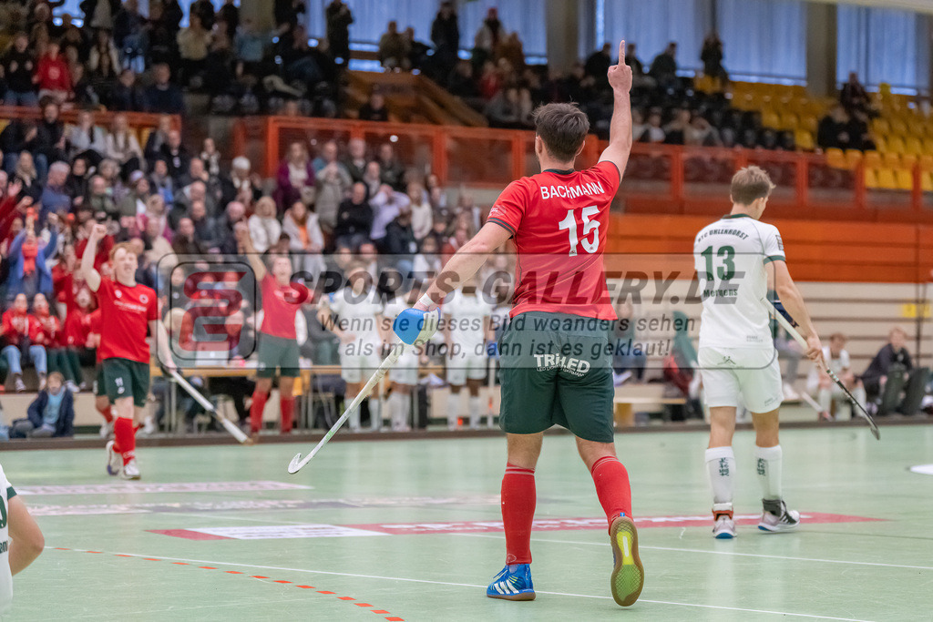 HK_20240114_108301 | 1. Bundesliga Herren Crefelder HTC - Uhlenhorst Mülheim am 14.1.2024 Halle Glockenspitz, Krefeld , Bachmann Lucas Maximilian ( Crefelder HTC #15 )
