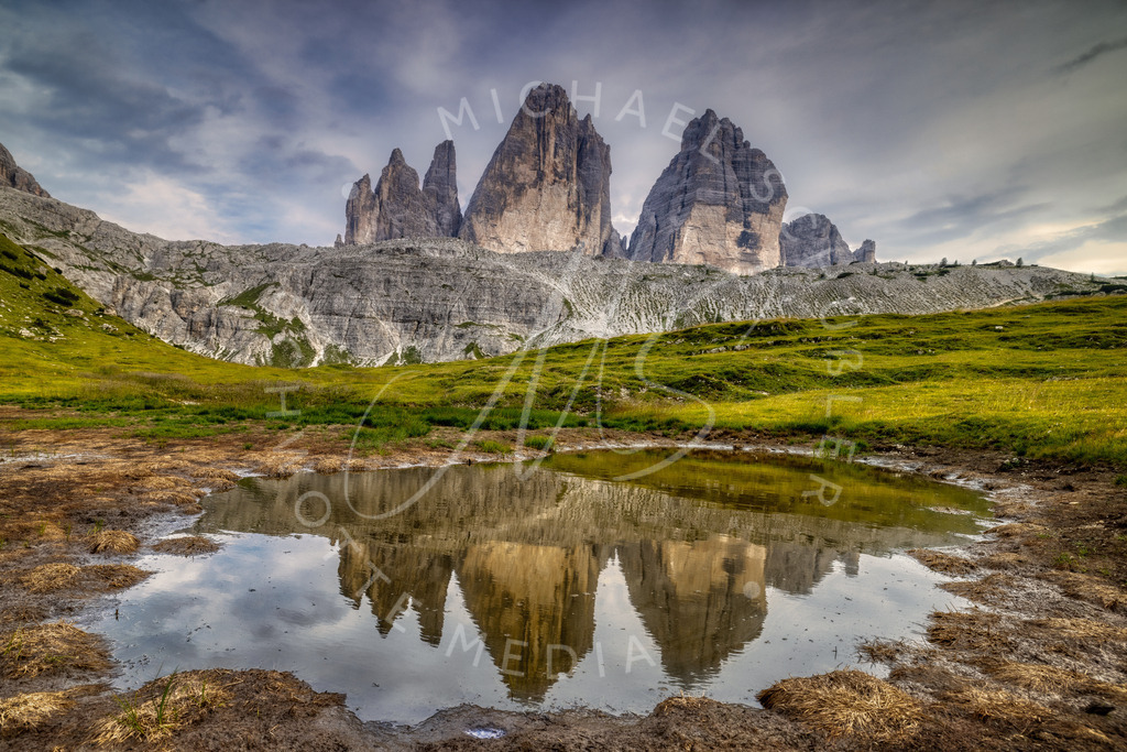 2022-07-20 Dolomiten 3 Zinnen - 131-Bearbeitet-Bearbeitet | Spiegelung der 3 Zinnen  - Realisiert mit Pictrs.com