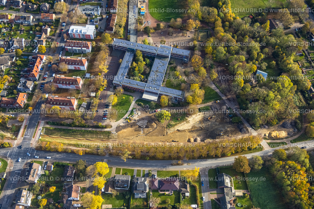 Herne221101284oestlich | Luftbild, Otto-Hahn-Gymnasium, Solardach, Sodingen, Herne, Ruhrgebiet, Nordrhein-Westfalen, Deutschland
