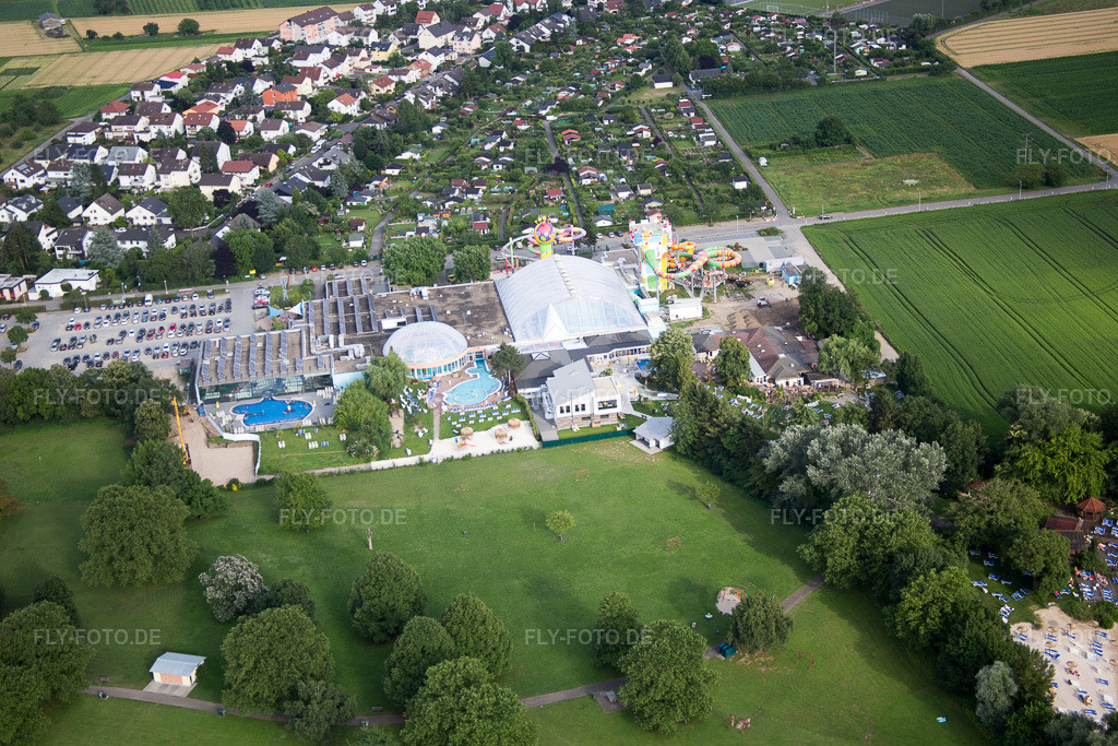 Luftbild: Weinheim-Lützelsachsen, Miramar im Ortsteil Lützelsachsen in Weinheim im Bundesland Baden-Württemberg in Deutschland. – Foto: IMG_090713.jpg vom 04.07.2016 durch Werner Riehm/FLY-FOTO.de – Auflösung des Originals: 5472 x 3648 px