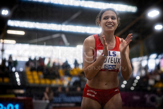 Deutsche Leichtathletik-Hallenmeisterschaften; Dortmund, 28.02.2026 | Caroline Joyeux (LG Nord Berlin, 69); Deutsche Leichtathletik-Hallenmeisterschaften am 28.02.2026 in der Helmut-Körnig-Halle in Dortmund. 