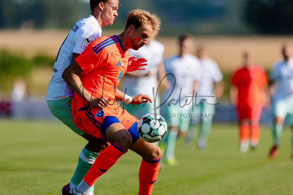 Testspiel, Saison 2026/27: SC Preußen Münster - Kickers Emden | Billerbeck, 10.07.2026: Testspiel, SC Preußen Münster gegen Kickers Emden auf der Anlage des DJK Billerbeck in Billerbeck. Foto: sportfotografie.ms | Markus Paletta - Realisiert mit Pictrs.com