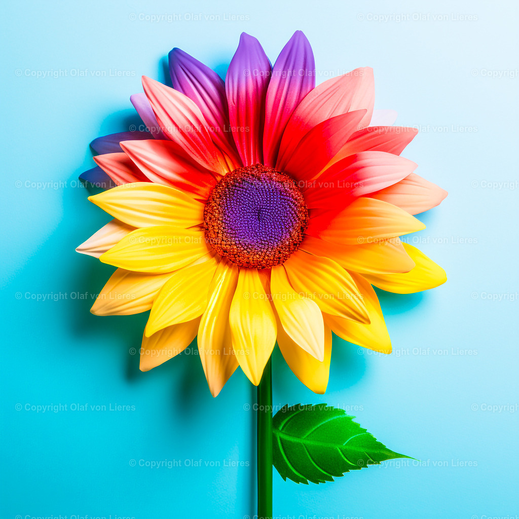 bunte Blume | Rainbowcolor Blüte