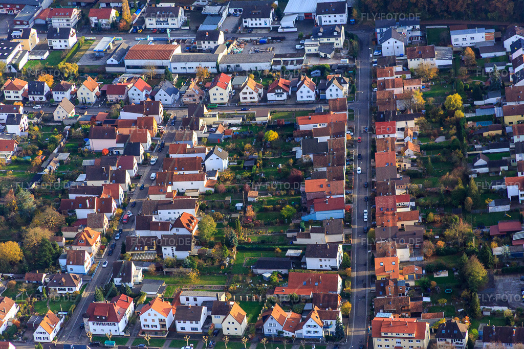 Luftbild: Birkenstr in Kandel im Bundesland Rheinland-Pfalz in Deutschland. Foto: IMG_085222.jpg vom 08.11.2015 durch Werner Riehm/FLY-FOTO.de