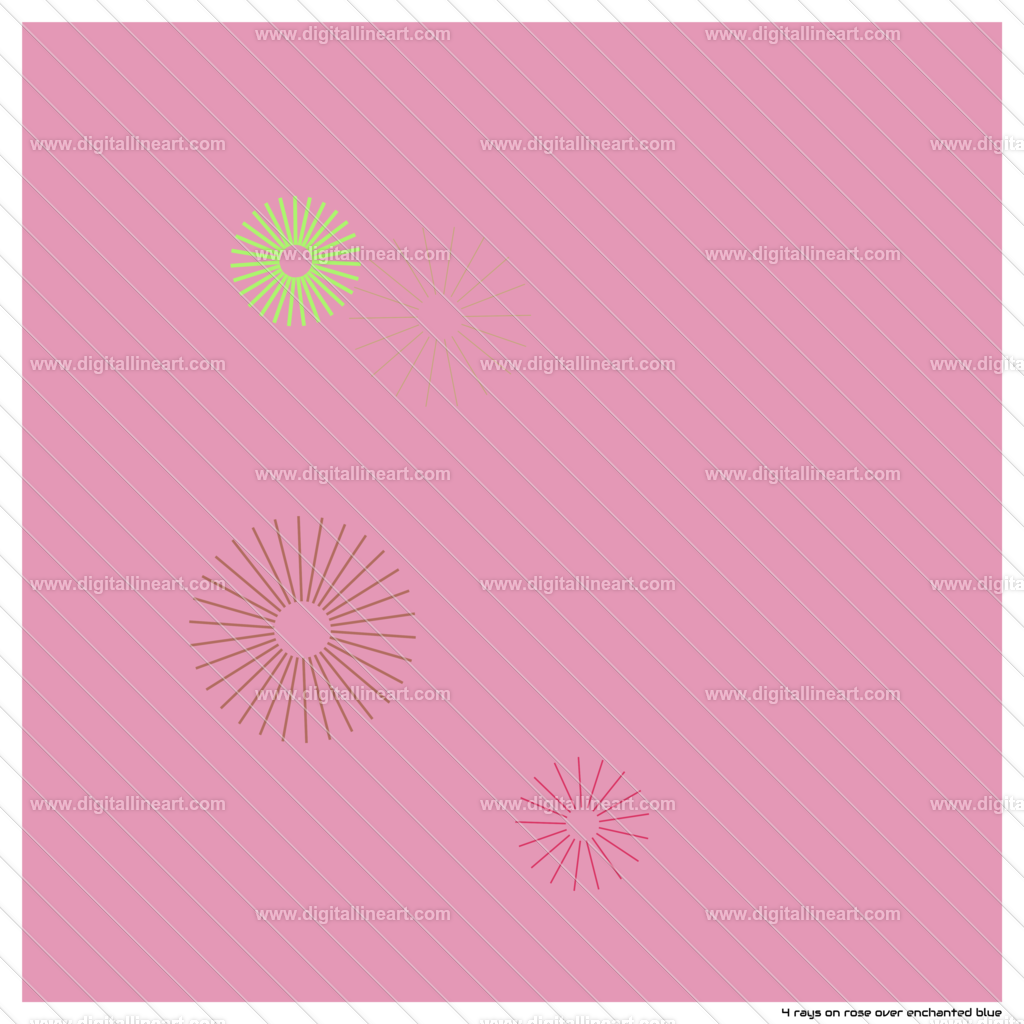 4-rays-rose-over-enchanted-blue | digitallineart - Realisiert mit Pictrs.com