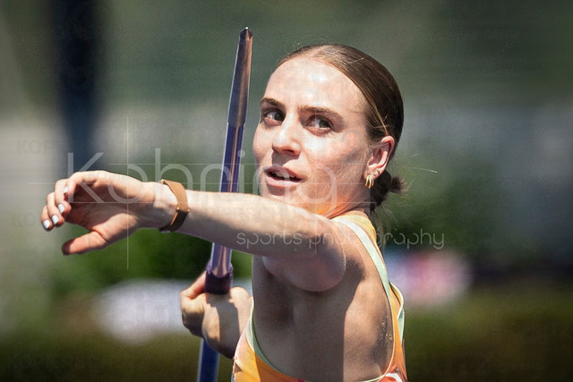 Multisport Event; Ratingen, 28.06.2026 | RATINGEN, GERMANY - JUNE 28, 2026 : Annik Kälin (SUI / Switzerland) competing in the heptathlon’s javelin throw during the Multisport Event at Stadion Ratingen on June 28, 2026 in Ratingen, Germany.