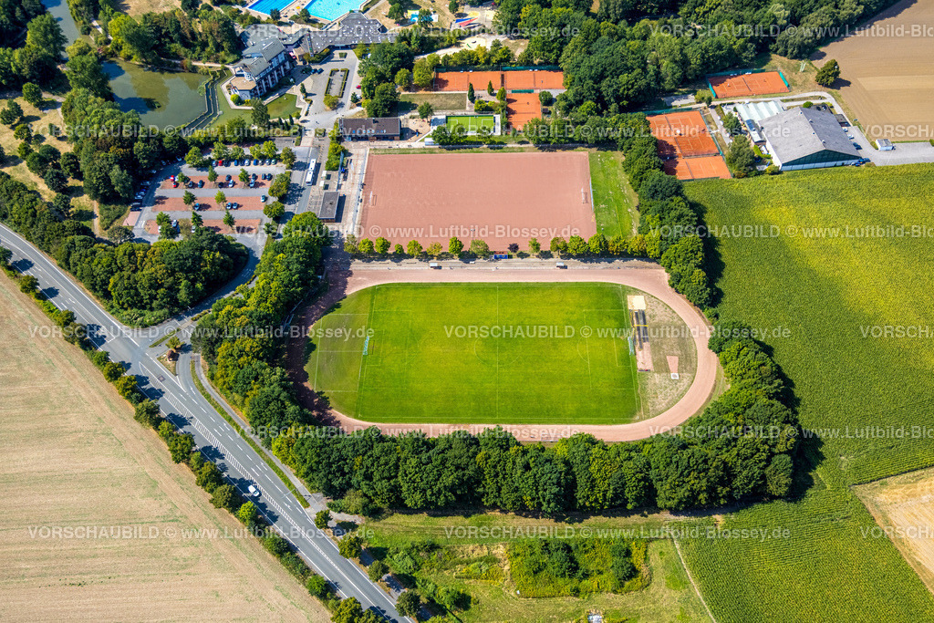 Hamm220809334HerringenPelkum | Luftbild, Sportanlage im Selbachpark, Pelkum, Hamm, Ruhrgebiet, Nordrhein-Westfalen, Deutschland