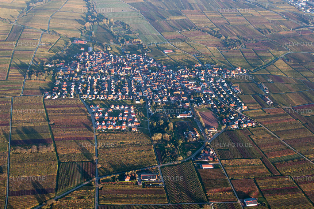Luftbild: der Pfalz im Ortsteil Nußdorf in Landau im Bundesland Rheinland-Pfalz in Deutschland. Foto: IMG_60766.jpg vom 31.10.2013 durch Werner Riehm/FLY-FOTO.de