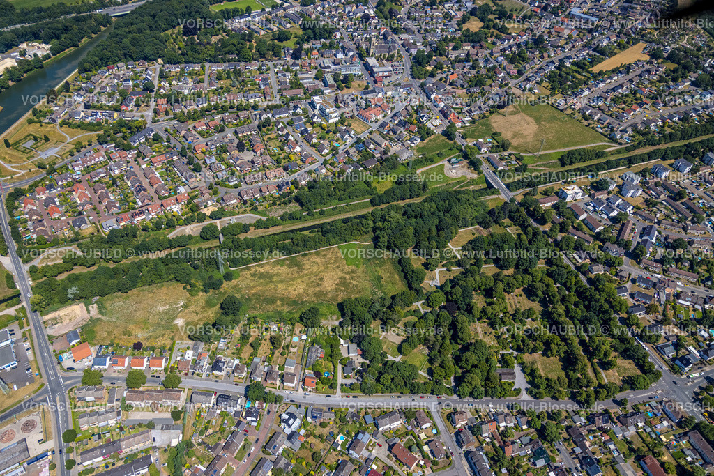Castrop-Rauxel220706214 | Luftbild, Geplantes Baugebiet Am Emscherufer, Alte Eiche, Heerstraße, Habinghorst, Castrop-Rauxel, Ruhrgebiet, Nordrhein-Westfalen, Deutschland