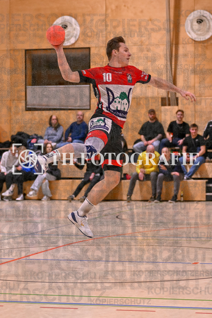 GER, SG Maulburg/Steinen - TV St. Georgen, Handball, Landesliga, 16. Spieltag, Saison 2023/2024, 17.02.2024 | Mika Buelow (SG Maulburg/Steinen, #10)

GER, SG Maulburg/Steinen - TV St. Georgen, Handball, Landesliga, 16. Spieltag, Saison 2023/2024, 17.02.2024

Foto: TH Fotografie/Thomas Hess