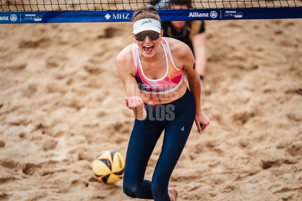 Beachvolleyball | Frauen | Allianz German Beach Tour 2025 | Tourstop Hamburg | 30.05.2025 | Sarah Schulz jubelt
