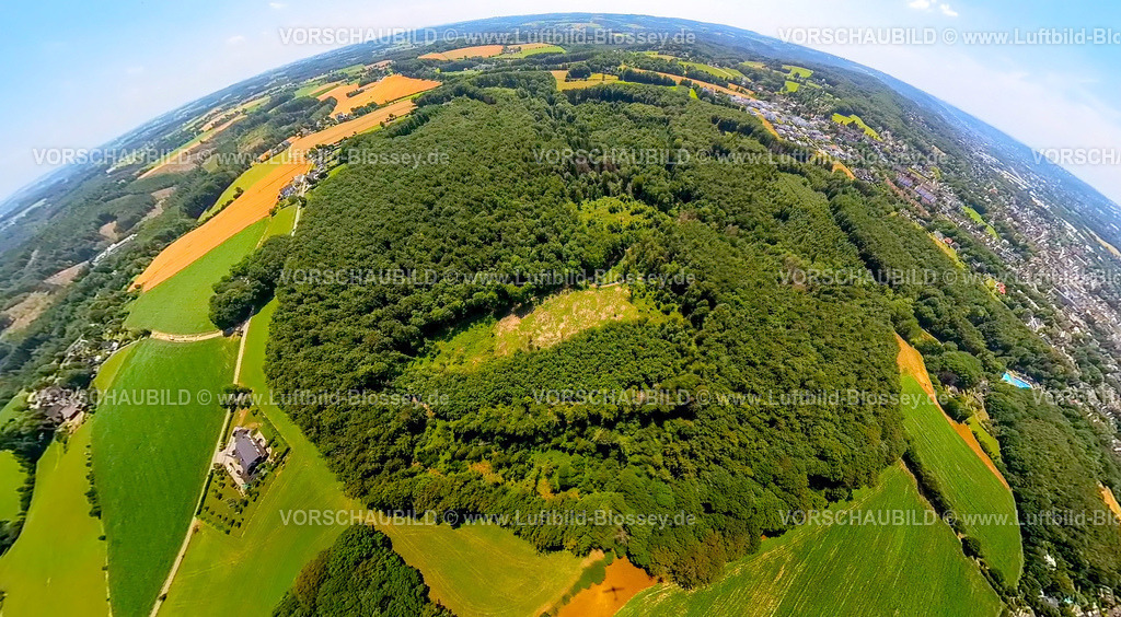 Schwelm230790281_Schwelmequelle_Schwelmewald | Luftbild, Schwelmequelle im Martfelder Wald, Erdkugel, Fisheye Aufnahme, Fischaugen Aufnahme, 360 Grad Aufnahme, tiny world, , Schwelm, Ruhrgebiet, Nordrhein-Westfalen, Deutschland