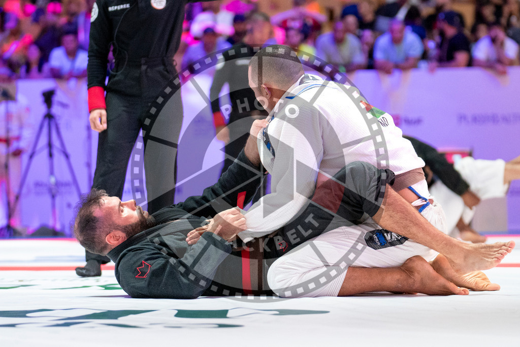 20231107PBB5362 | Fighters compete during the AJP World Master Championship in the Mubadala Arena in Abu Dhabi, Arab United Emirates, on November 7, 2023.