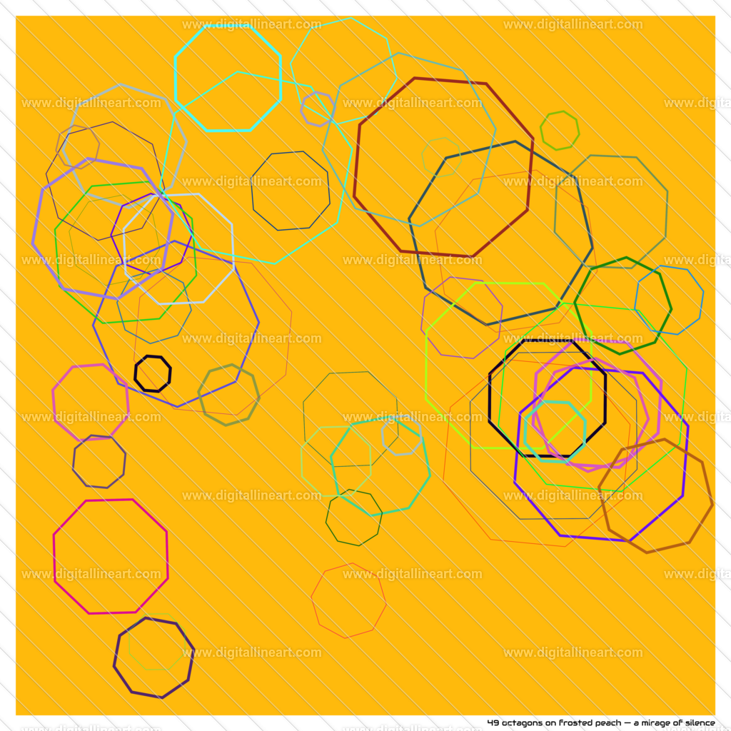 49-octagons-frosted-peach-a-mirage-of-silence | digitallineart - Realisiert mit Pictrs.com