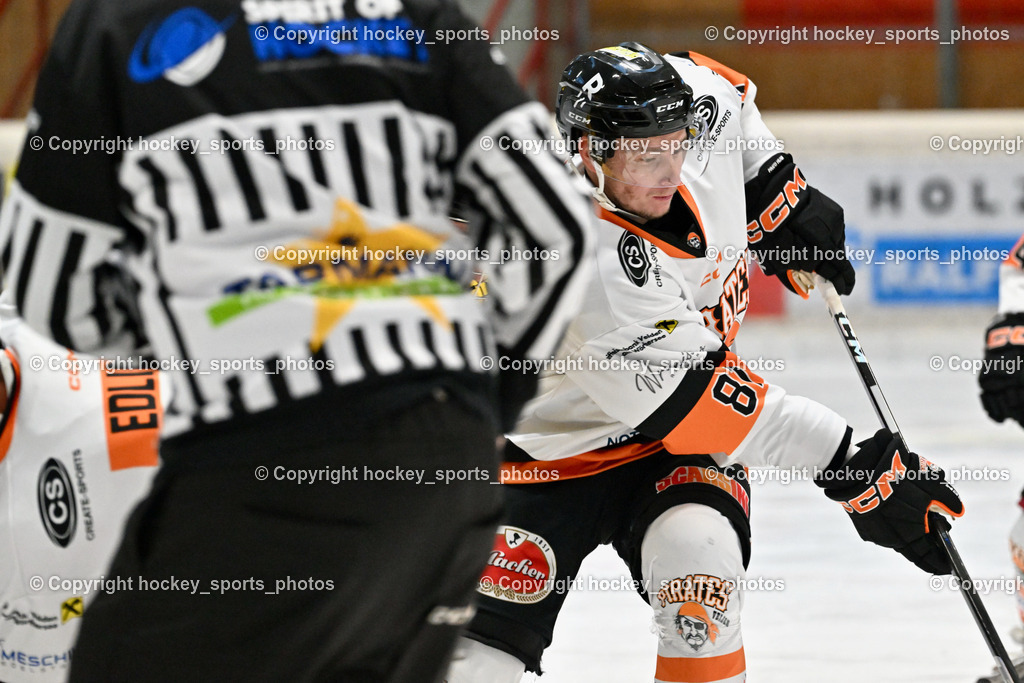 EC Hornets Spittal vs. USC Piraten Velden 18.2.2024 | #81 Wieser Christopher USC Velden, EC Hornets Spittal vs. USC Piraten Velden 18.2.2024, EC Hornets Spittal vs. USC Piraten Velden 18.2.2024 am 18.02.2024 in Spittal an der Drau (Eissportzentrum Spittal), Austria, (Photo by Bernd Stefan)