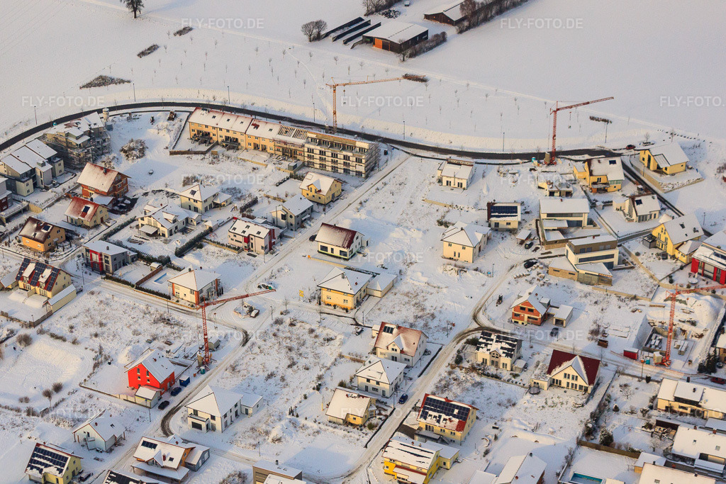Luftbild: Am Höhenweg im Winter bei Schnee in Kandel im Bundesland Rheinland-Pfalz in Deutschland. Foto: IMG_35870.jpg vom 18.12.2010 durch Werner Riehm/FLY-FOTO.de