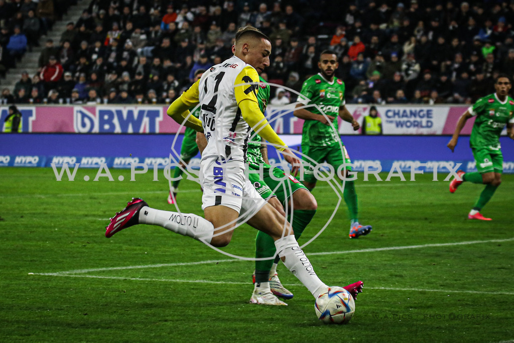 Linzer ASK vs Austria Lustenau | LINZ, AUSTRIA, 24.02.2023 - SOCCER - Admiral Bundesliga, Linzer ASK vs Austria Lustenau. Image shows 
Photo: SMP/Andreas Willdoner