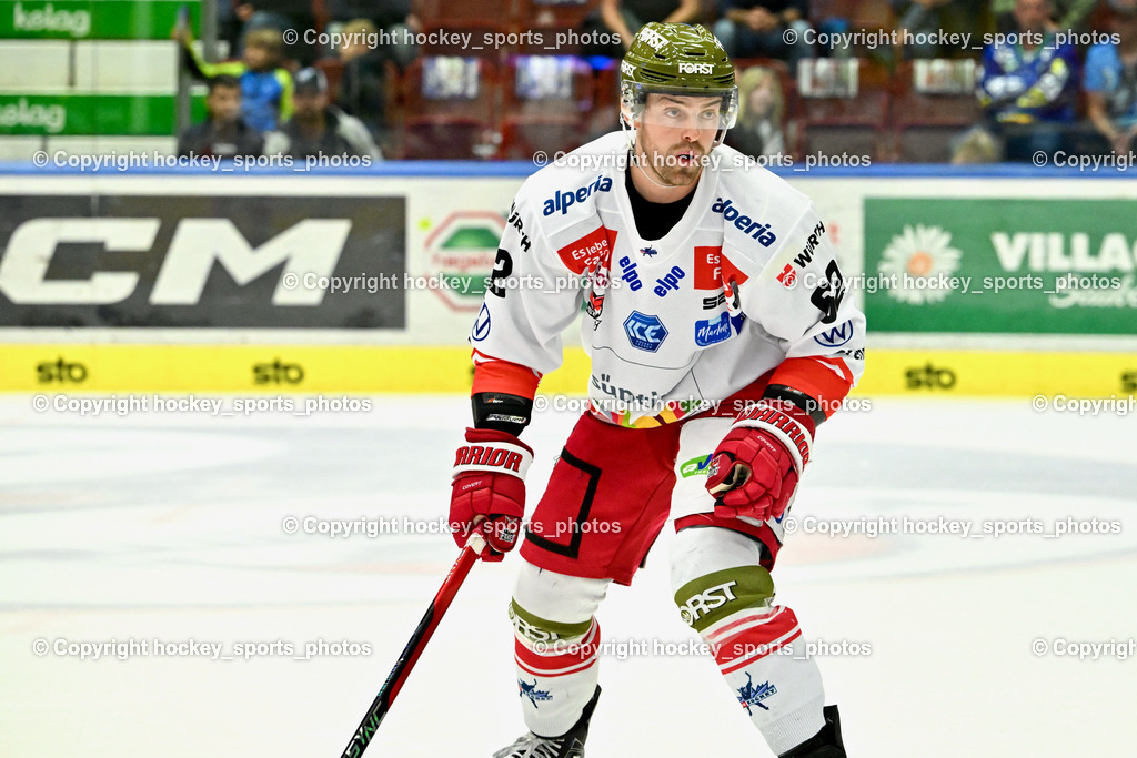 EC IDM Wärmepumpen VSV vs. HC Bozen 19.9.2023 | #62 Teves Joshua, win2day icehockeyleague, EC IDM Wärmepumpen - HC Bozen  am 19.09.2023 in Villach (Stadhalle Villach), Austria, (Photo by Bernd Stefan)