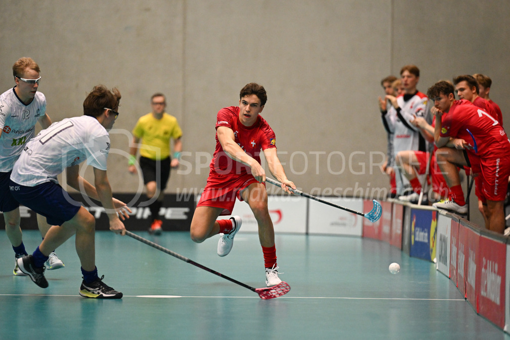 Switzerland B U19 vs Finland U19 - 2. February 2024 | Switzerland B U19 vs Finland U19
U19 Men International Matches in Switzerland
GoEasy Arena, Siggenthal Station
Switzerland defender #10 Maurin Biner.
Credit: Markus Aeschimann | <a href="https://www.markus-aeschimann.ch">Sportfotografie Markus Aeschimann</a> | <a href="https://www.instagram.com/sportfotografie.aeschimann">@sportfotografie.aeschimann</a> - Realisiert mit Pictrs.com