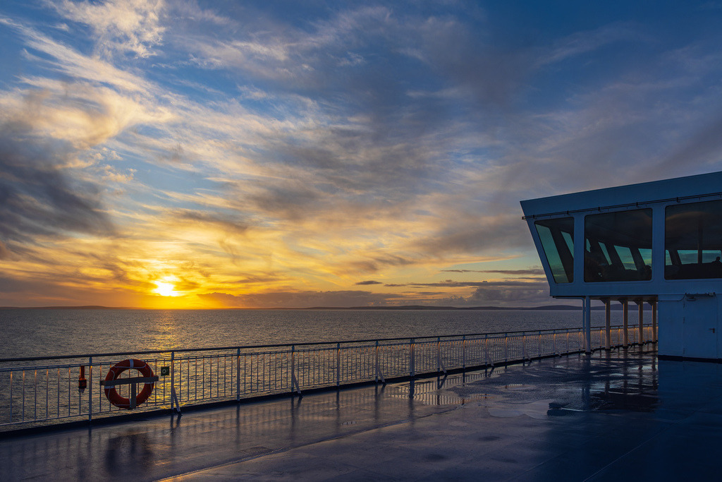 Sonnenuntergang vor den Shetlandinseln | Sonnenuntergang vor den Shetlandinseln.