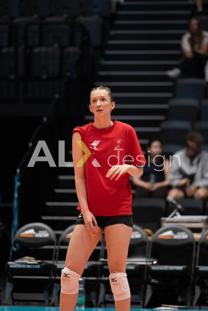 Austria v Switzerland - CEV European League Women | KRIENS, SWITZERLAND - JUNE 14: FIONA MAEDER of Switzerland during the CEV European League match between Austria and Switzerland at Pilatus Arena on June 14, 2026 in Kriens, Switzerland. - Realisiert mit Pictrs.com