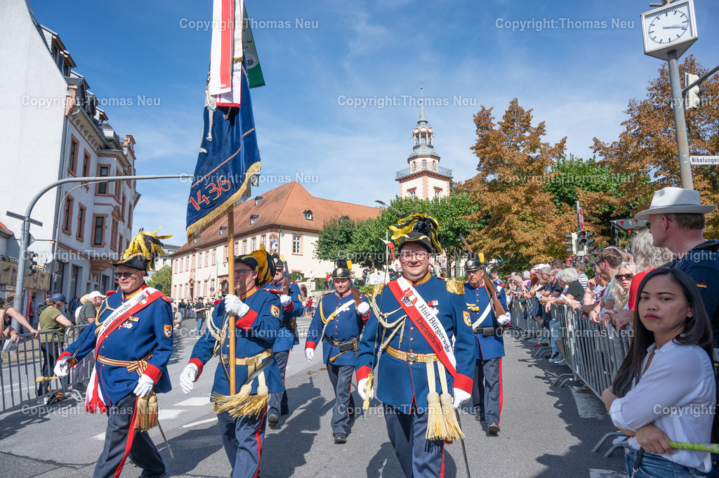 21_Winzerfestumzug-Bensheim | bbe, Bensheim, Winzerfestunmzug 2025, Bürgerwache Dietenheim, ,, Bild: Thomas Neu