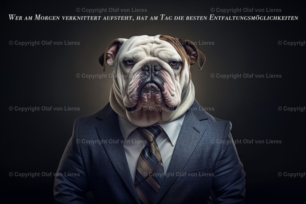 Wandbild Bulldogge | Entfaltungsmöglichkeit Wandbild Hunde