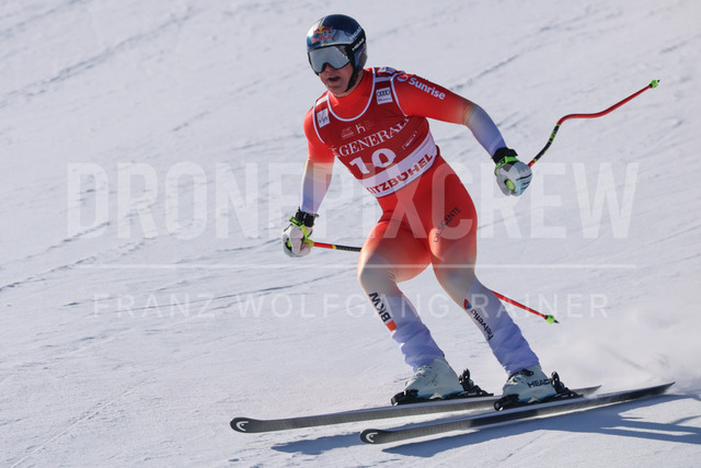 Audi FIS Ski World Cup: Men’s Slalom – Hahnenkamm Race, Kitzbuehel | Kitzbuehel, Austria, 25.Jan.26 - Alpine Skiing - FIS World Cup, Hahnenkamm Race, Slalom, men. The image shows VON ALLMEN Franjo (SUI, Head).