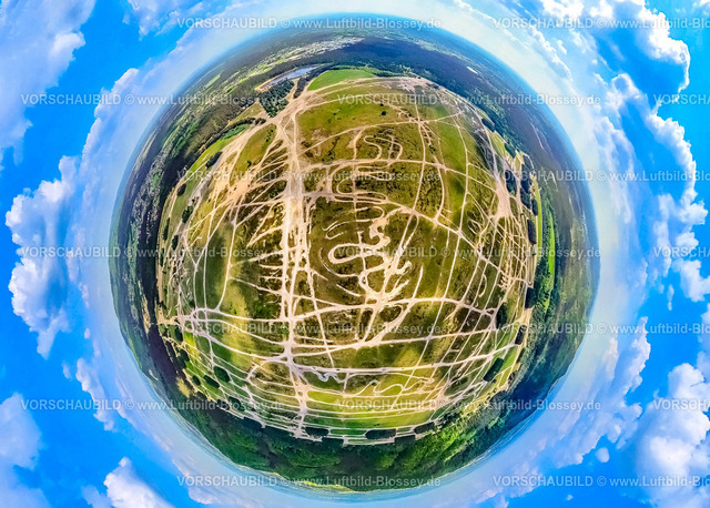SchlossHolteStuckenbusch24059069Senne | Luftbild, Naturschutzgebiet Moosheide in der Haustenbecker Senne, Heidelandschaft und Dünenfelder, Truppenübungsplatz, Erdkugel, Fisheye Aufnahme, Fischaugen Aufnahme, 360 Grad Aufnahme, tiny world, little planet, fisheye Bild, Oesterholz-Haustenbeck, Schlangen, Ostwestfalen, Nordrhein-Westfalen, Deutschland