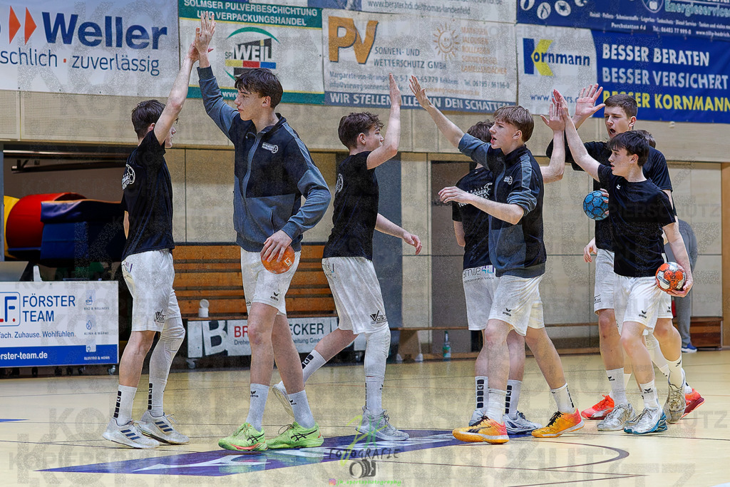 mJC-Regionalliga, Halbfinale Hessenmeisterschaft; HSG Dutenhofen/Münchholzhausen - TSV Pfungstadt | mJC-Regionalliga, Halbfinale Hessenmeisterschaft; HSG Dutenhofen/Münchholzhausen - TSV Pfungstadt am 15.03.2025 in Münchholzhausen (Sporthalle Münchholzhausen)Photo © 2025 - Jörg Heinrich - Realisiert mit Pictrs.com