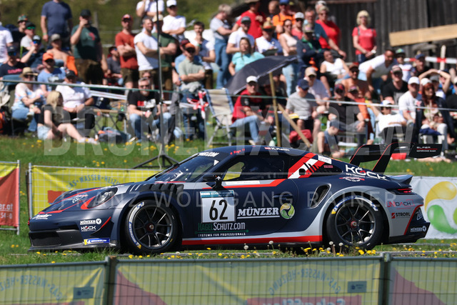 FIA European Hill Climb Championship – Rechberg 2026 | FIA European Hill Climb Championship at Rechberg, held from 24 to 26 April 2026 near Tulwitz, Styria, Austria. The image shows Kevin RAITH (AUT) Porsche 992 GT3 Cup.