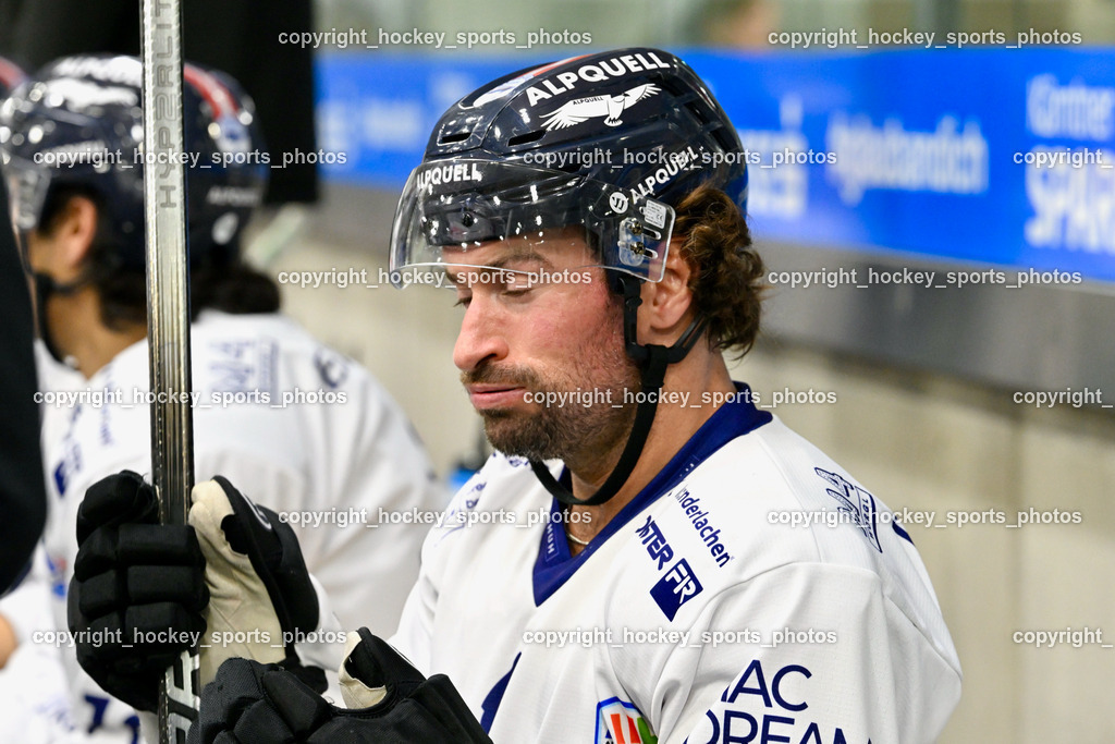 EC KAC Future Team vs. Die Adler Kitzbühl 7.10.2023 | #6 Rotter Rafael EC Kitzbühel, EC KAC Future Team vs. Die Adler Kitzbühl 7.10.2023, EC KAC Future Team vs. Die Adler Kitzbühl am 07.10.2023 in Klagenfurt (Messehalle Klagenfurt), Austria, (Photo by Bernd Stefan)