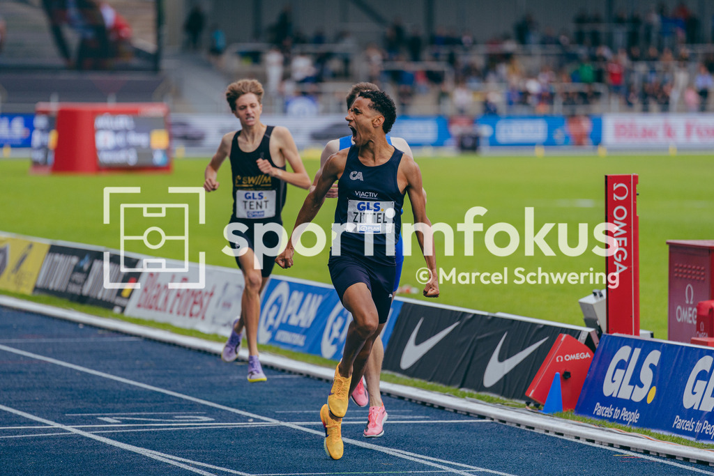 Deutsche Meisterschaften der Frauen und Männer 2026 | Florian Zittel, Cologne Athletics, 1500-Meter-Lauf, Finale, Deutsche Meisterschaften der Frauen und Männer 2026, Lohrheidestadion Bochum-Wattenscheid, 26.07.2026. Foto: Marcel Schwering / sportimfokus - Realisiert mit Pictrs.com