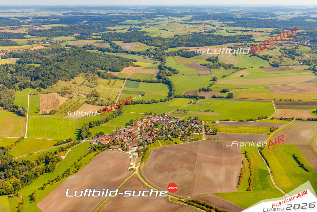 Klassische Luftaufnahme ohne Drohne zeigt:Bellershausen bei Diebach - Die Luftbildaufnahme wurde 2025 vom UL-Flugzeug heraus erstellt ( keine Drohne ) - Hochauflösende Luftaufnahme -Nicht vergleichbar mit Google Maps oder Satelittenbilder- Die Geschenkidee !Mit Lizenz und Bildrechte bestellbar