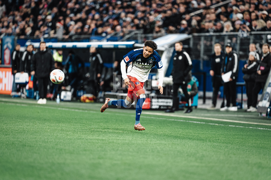 Fußball | Männer | Saison 2025/2026 | 1. Fußball-Bundesliga | 12. Spieltag | Hamburger SV vs. VfB Stuttgart | 30.11.2025 | Alexander Rössing-Lelesiit (#38, HSV)