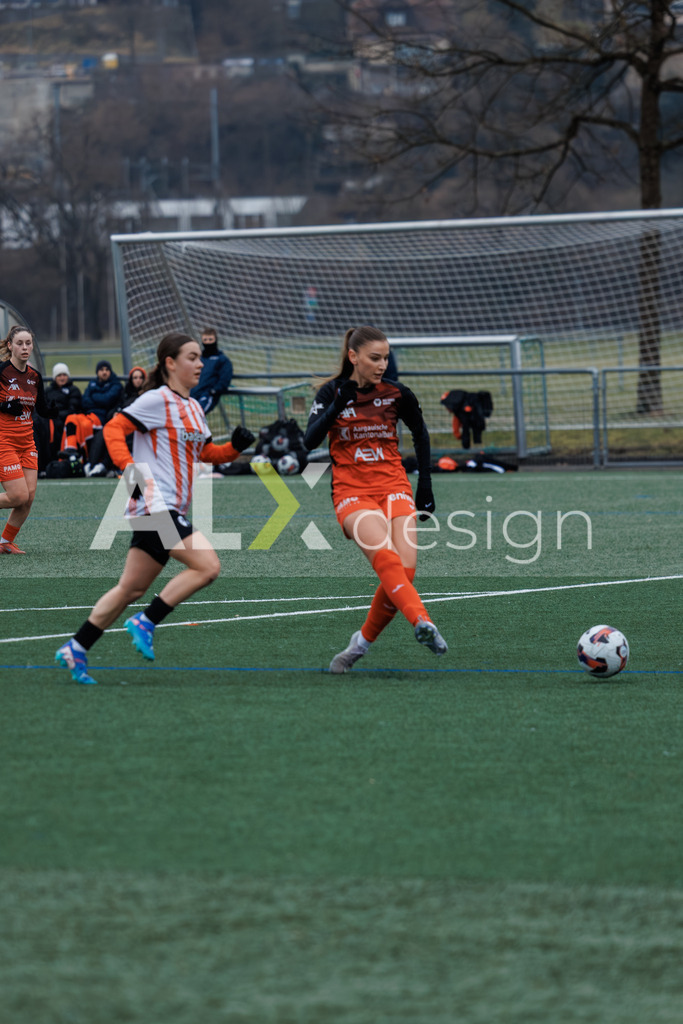 Fußball I Frauen I Saison 2025-2026 I Freundschaftsspiel I FC Aarau Frauen - SC Freiburg U20 I 24.01.2026 | 9 Alketa Rama (FC Aarau) – Angriff, zum 4:0 (TOR) - Realisiert mit Pictrs.com