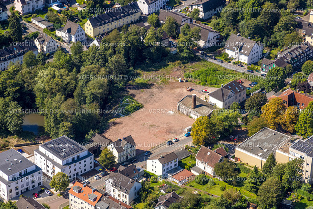 Gevelsberg240815102 | Luftbild, Abrissgelände Gebr. Vom Bruch Gmbh an der Teichstraße, Gebäude mit Schornstein, Klostermark, Gevelsberg, Ruhrgebiet, Nordrhein-Westfalen, Deutschland