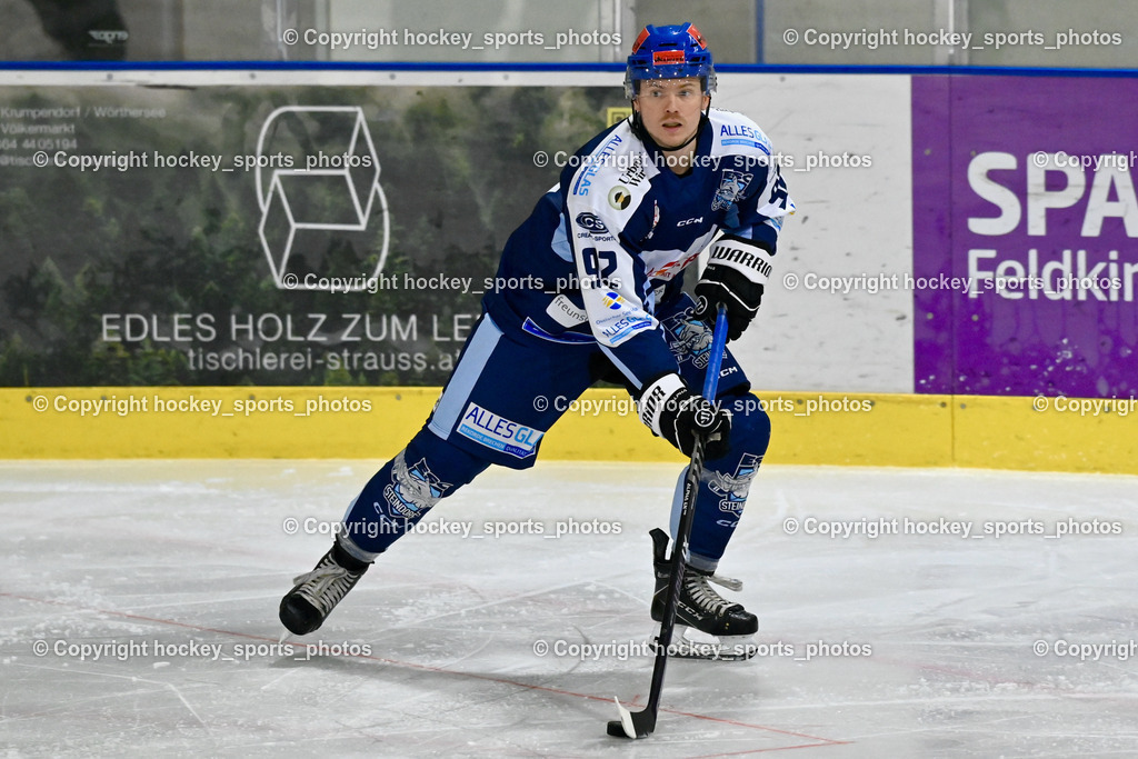 ESC Steindorf vs. EC Hornets Spittal 20.2.2024 | #92 Ratz Patrick ESC Steindorf, , ESC Steindorf vs. EC Hornets Spittal 20.2.2024, ESC Steindorf vs. EC Hornets Spittal 20.2.2024 am 20.02.2024 in Steindorf (Ossiachersee Halle), Austria, (Photo by Bernd Stefan)