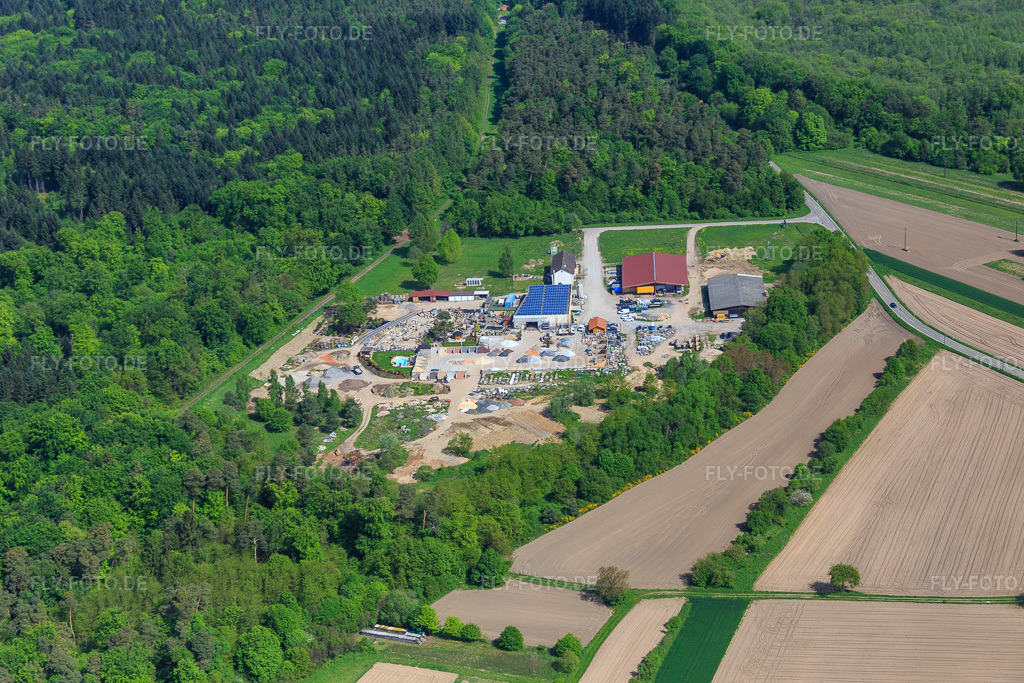 Luftbild: Palatinum Landschafts u. Gartendesign in Hagenbach im Bundesland Rheinland-Pfalz in Deutschland. Foto: IMG_078386.jpg vom 08.05.2015 durch Werner Riehm/FLY-FOTO.dePalatinum