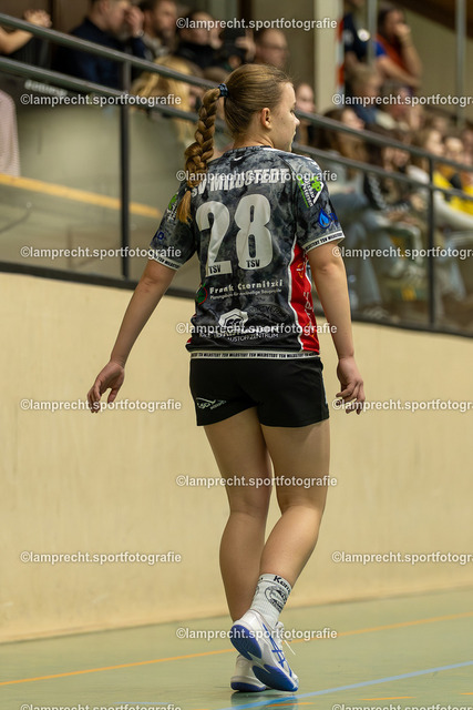 Handball I Juniorinnen I Saison 2025-2026 I Oberliga Pokalrunde I 2. Spieltag I HSG Kalkberg 06 - TSV Mildstedt 092 | Celina Küßner (28, TSV Mildstedt) - Realisiert mit Pictrs.com