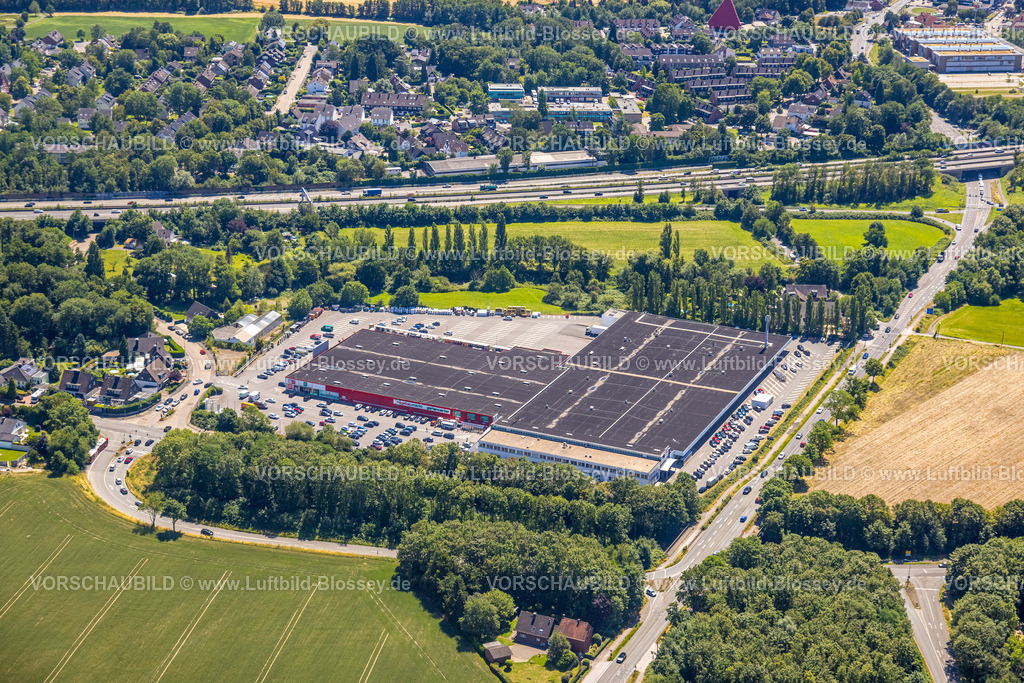Muelheim230704487 | Luftbild, Kaufland und Hagebaumarkt, Breitscheid, Ratingen, Ruhrgebiet, Nordrhein-Westfalen, Deutschland